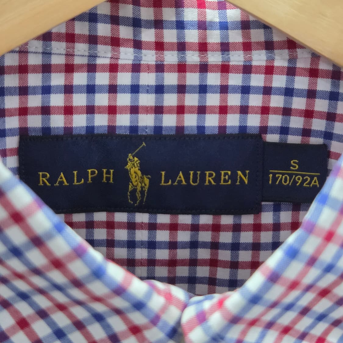 폴로랄프로렌 버튼다운 체크셔츠 S 상품이미지3