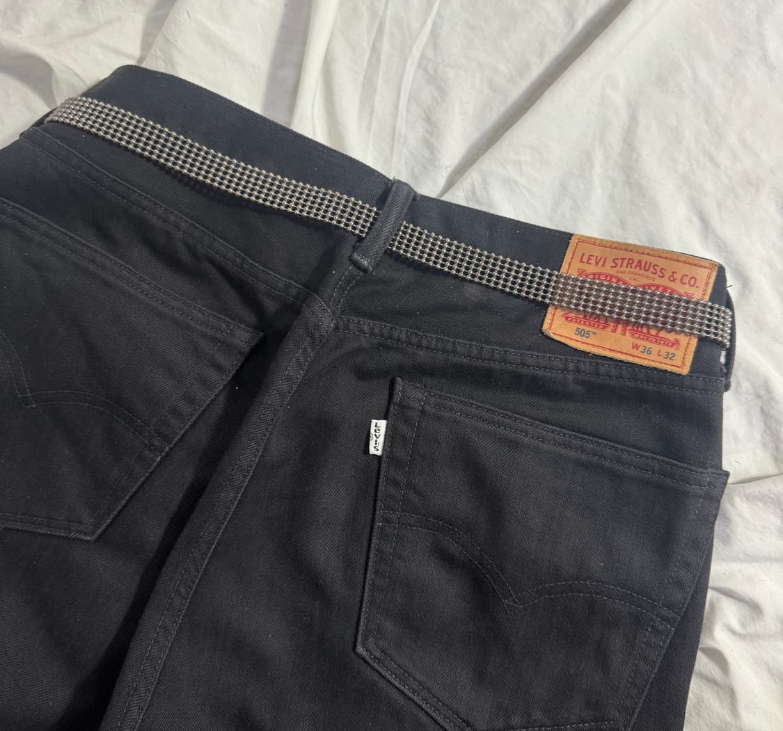 빈티지 스터드 크로커다일 레더 벨트 상품이미지2