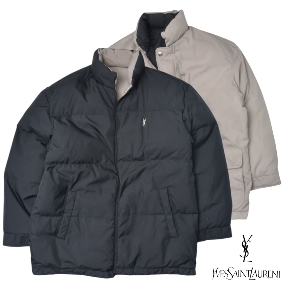 90S 입생로랑 리버시블 양면 구스다운 자켓 패딩 점퍼 N0824 상품이미지1