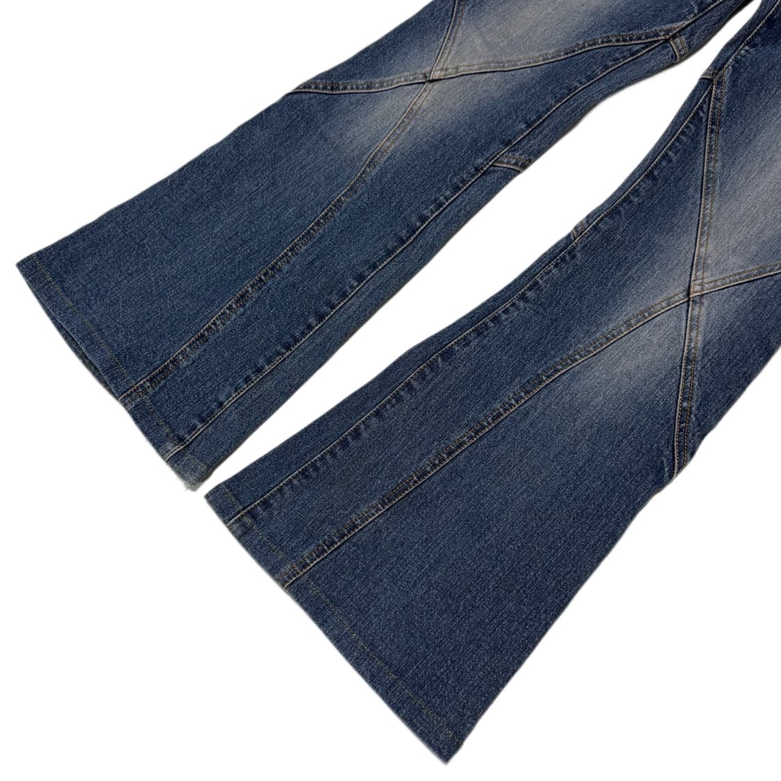 Cut line wide boot cut jeans  상품이미지5