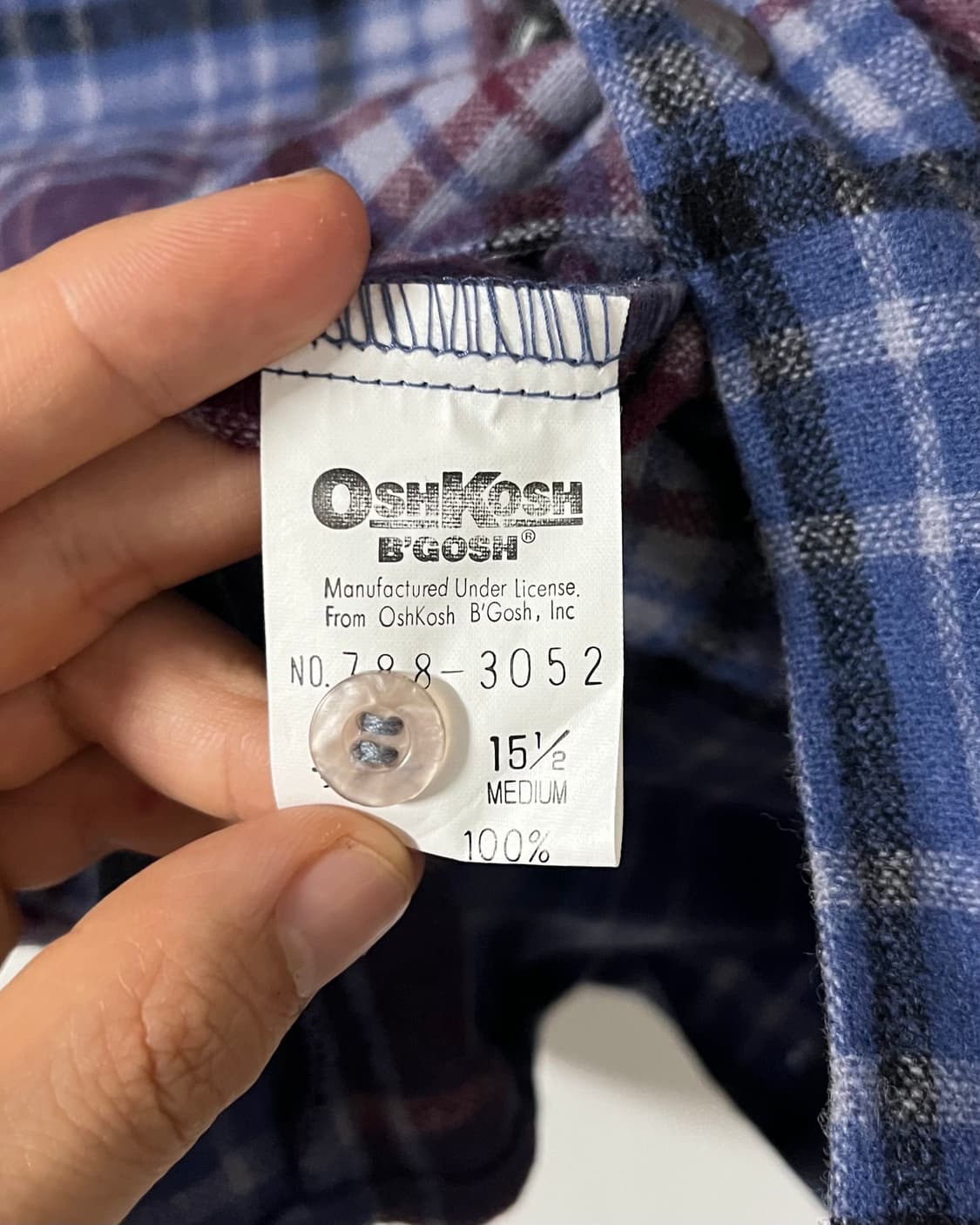 오시코시 플란넬 체크 셔츠 상품이미지8