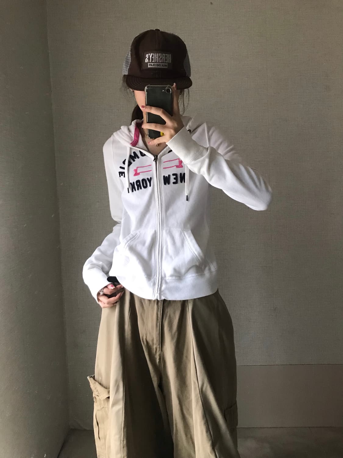 아베크롬비 화이트 후드집업 상품이미지4