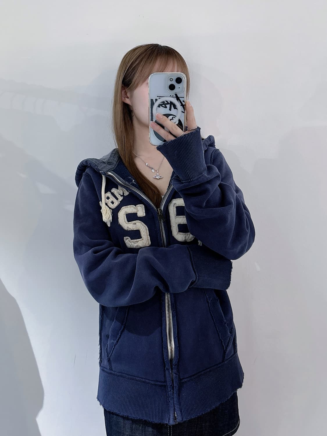 아베크롬비 빅로고 헤비스웻 후드집업 상품이미지1