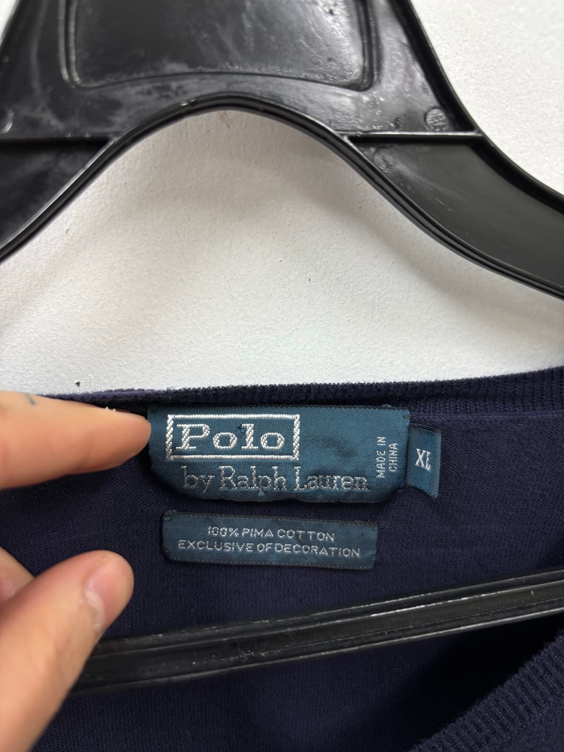 폴로랄프로렌 울 v넥 니트 상품이미지5