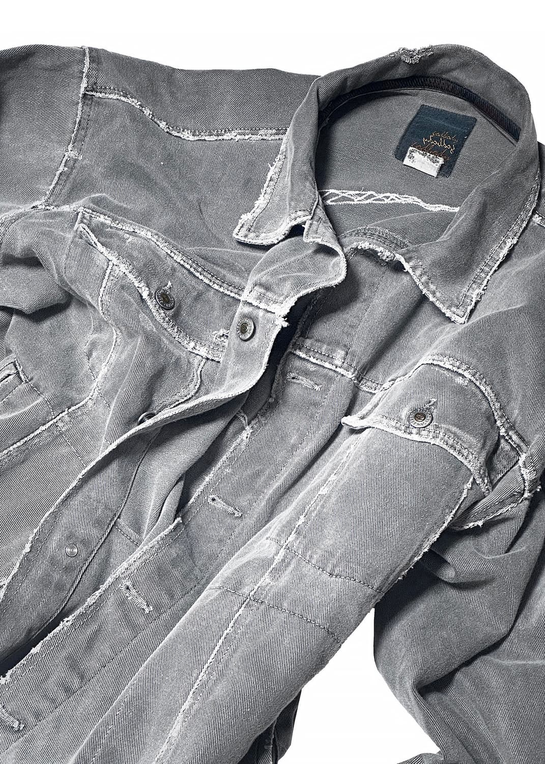 빈티지 자수 데님트러커자켓 상품이미지6