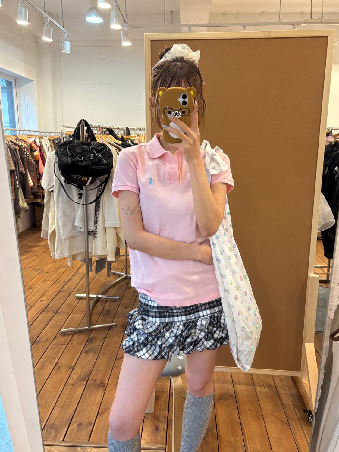 폴로 핑크 카라티 상품이미지2