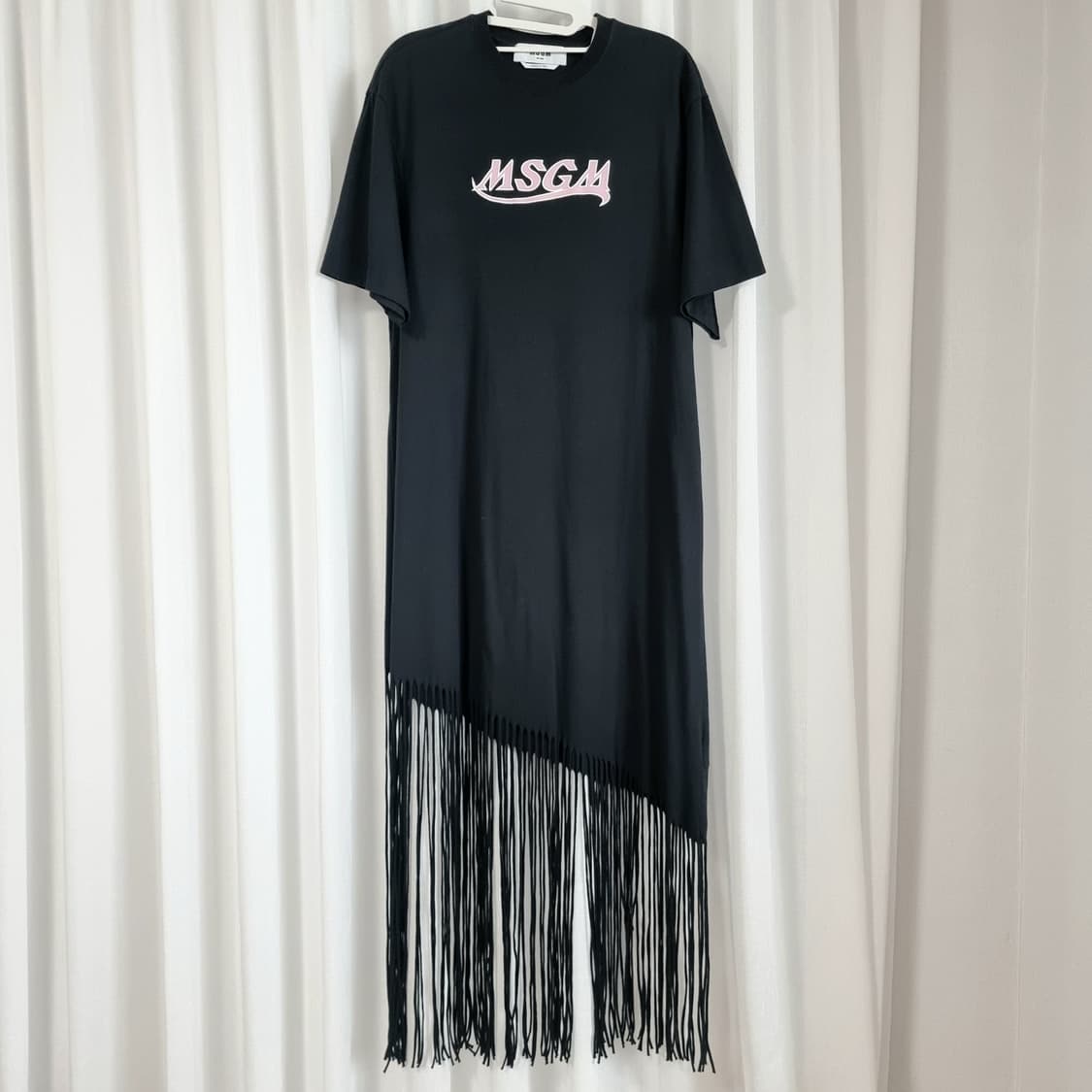 MSGM 프린지단 롱티셔츠 티셔츠원피스 원피스 (55-66) 상태최상 상품이미지1