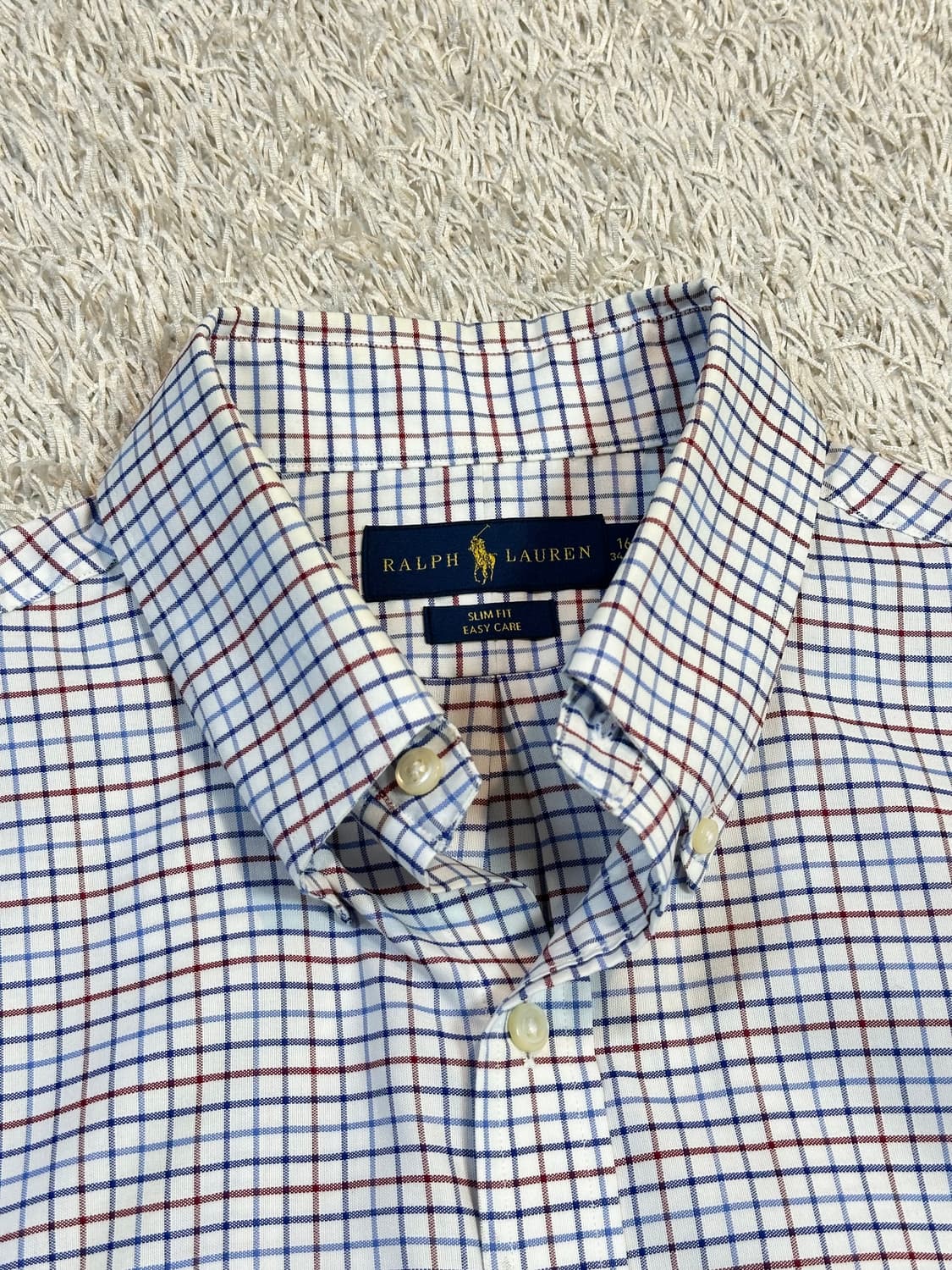 폴로 랄프로렌 신형 슬림핏 멀티포니 체크셔츠 16 상품이미지4