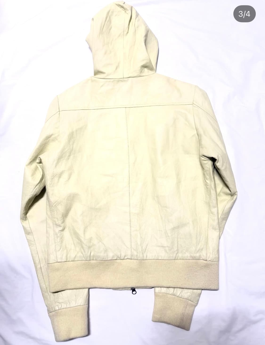 Harlem Rounge - 후디드 레더 자켓 상품이미지3