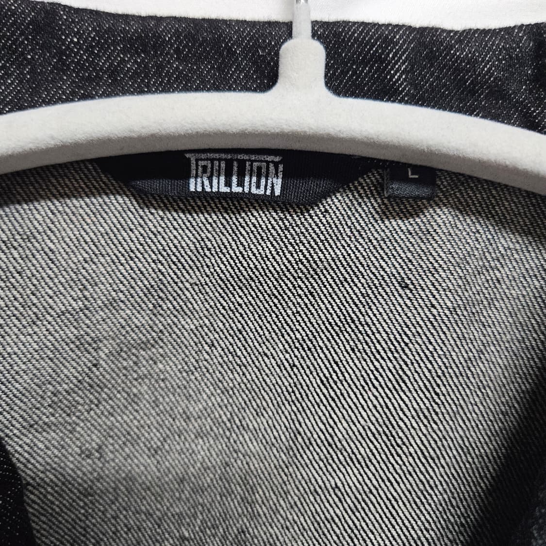 트릴리온 흑청 데님 자켓 L 상품이미지3