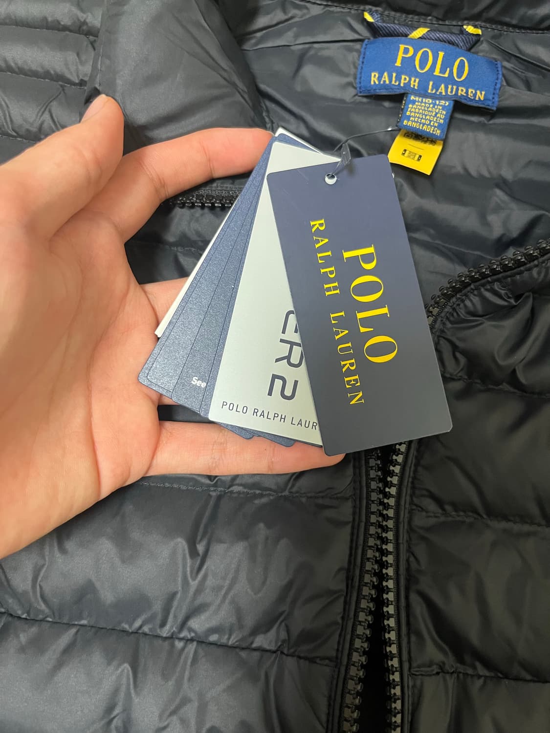 폴로 패커블 패딩 블랙 새재품 상품이미지4