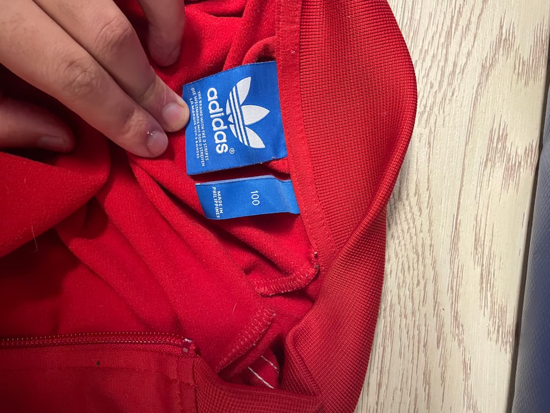 adidas 아디다스 슈퍼스타 져지 빨강 사이즈 100 상품이미지3