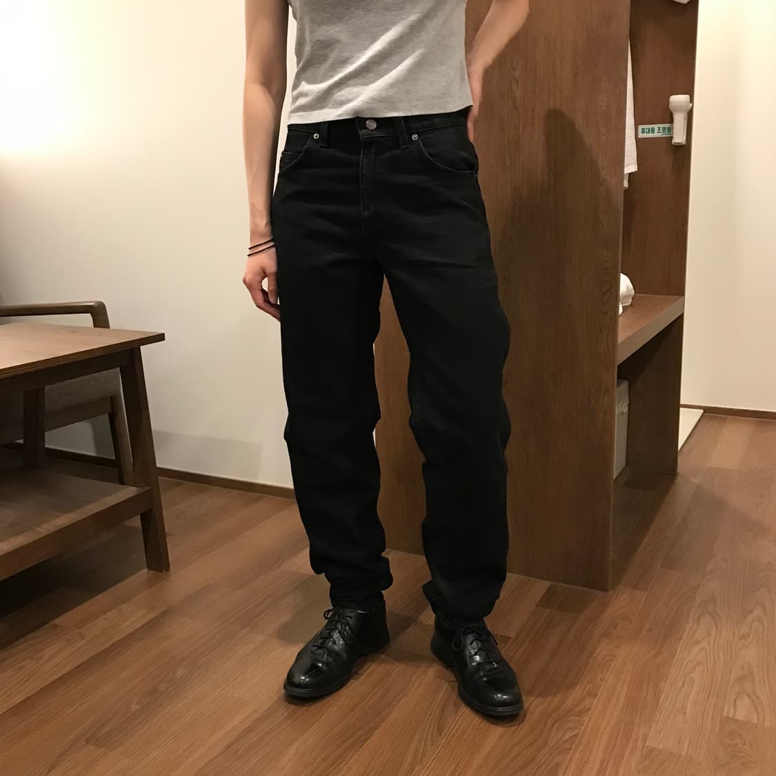 리바이스 550 USA 90s 오렌지탭 블랙 데님 29/32 상품이미지3