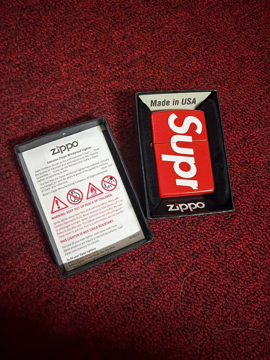 슈프림 지포 라이터 새상품 상품이미지1