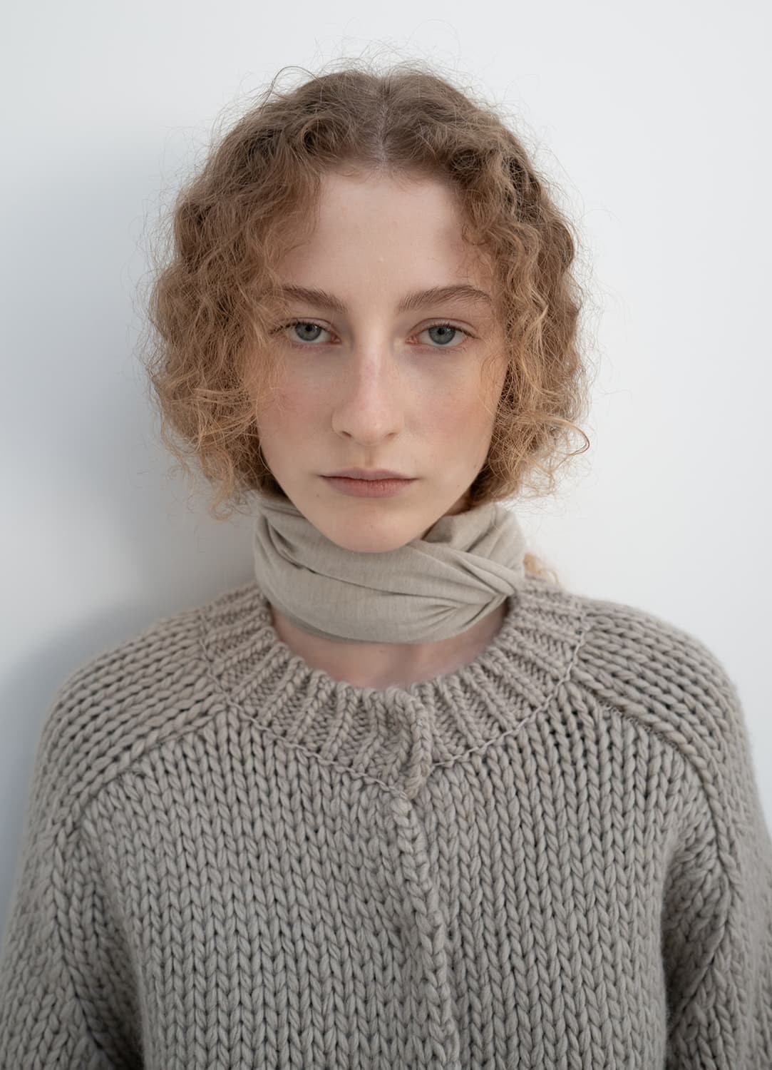 LFM Cozy Round Cardigan + Nue Wool Scarf 상품이미지2