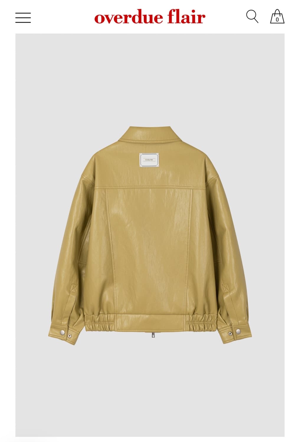 오버듀플레어 VINTAGE LEATHER BLOUSON JACKET 상품이미지2