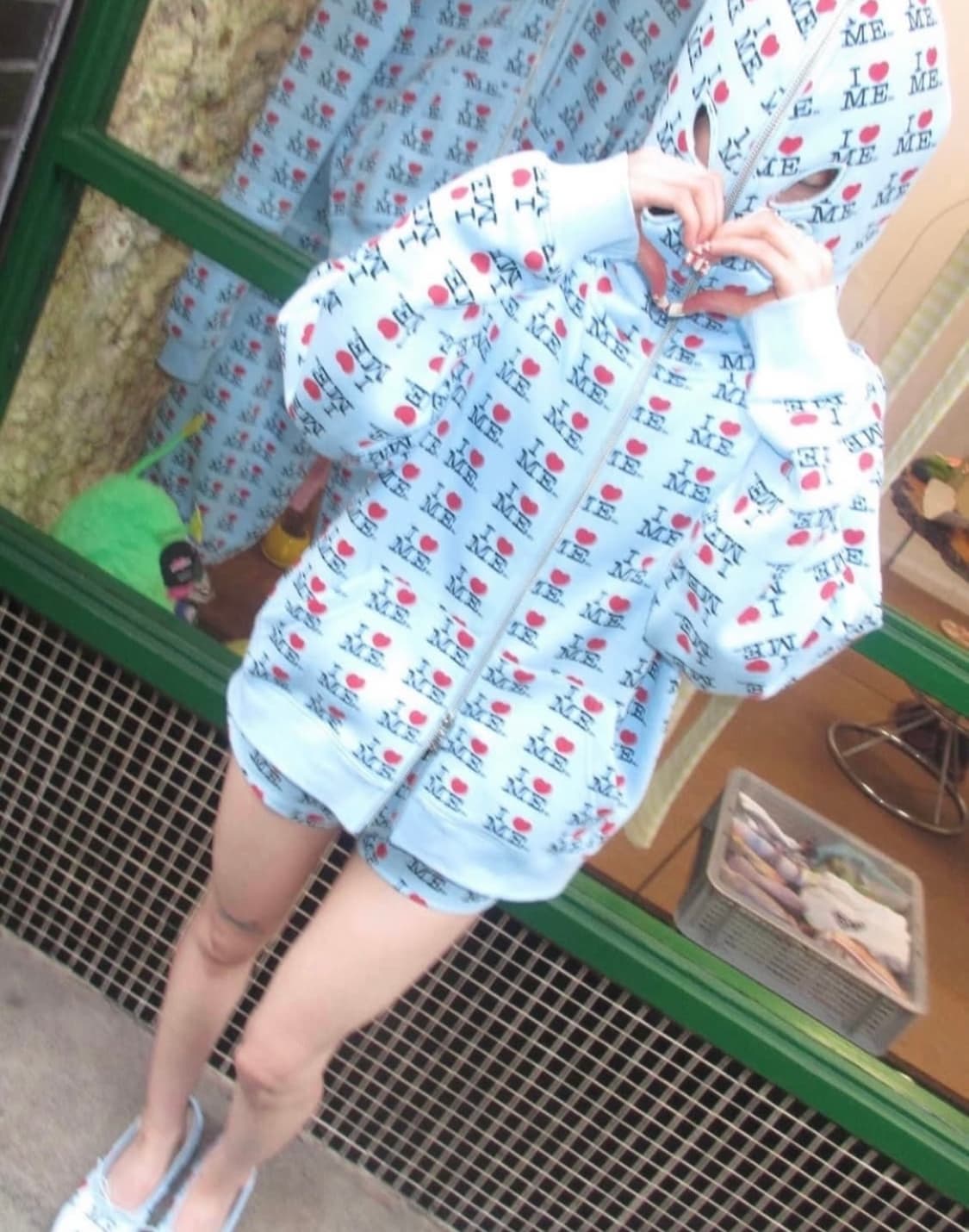 애슐리윌리엄스 아이 하트 미 블루 후드집업 상품이미지2