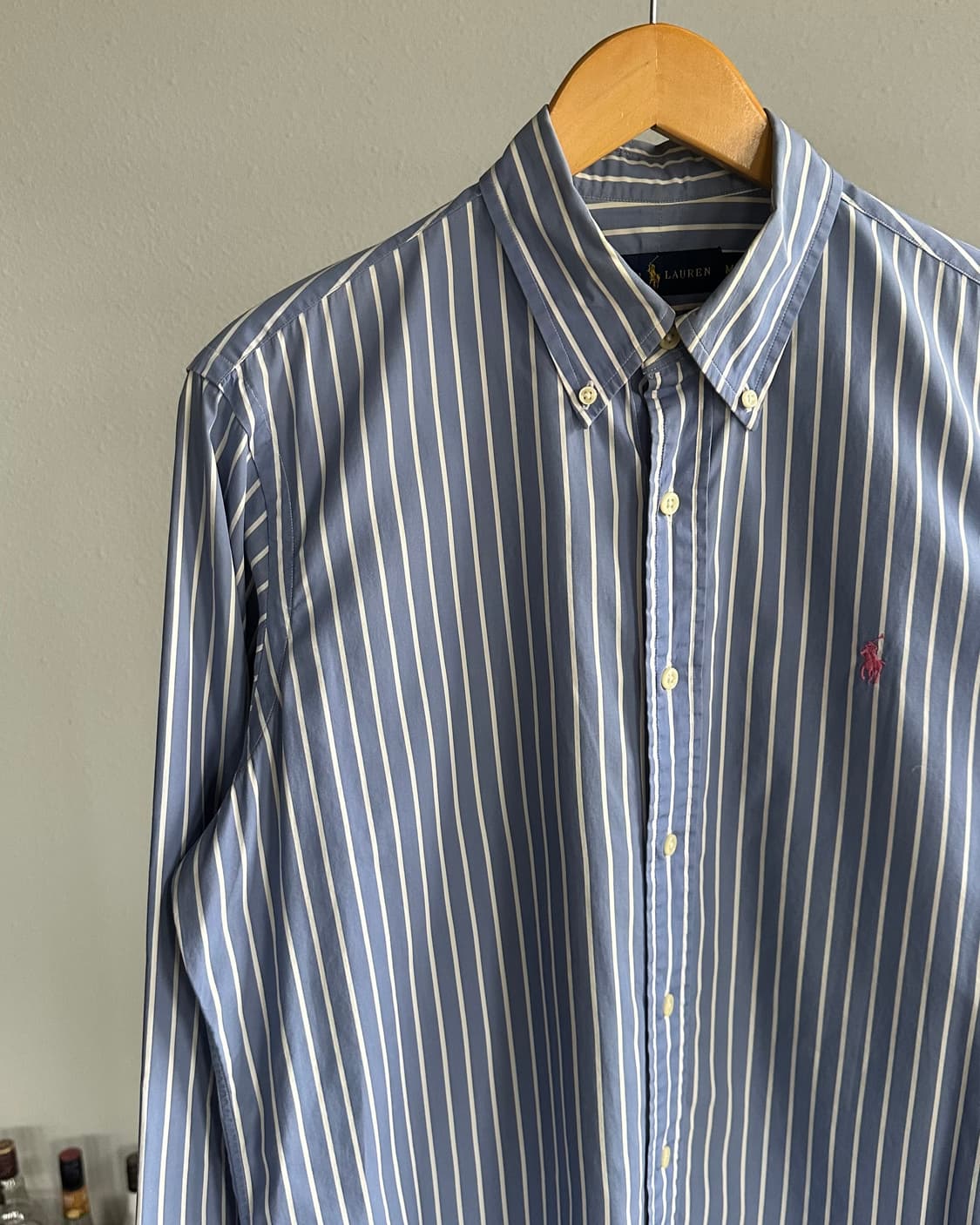 [M]폴로 랄프로렌 블루 스트라이프 셔츠 상품이미지4