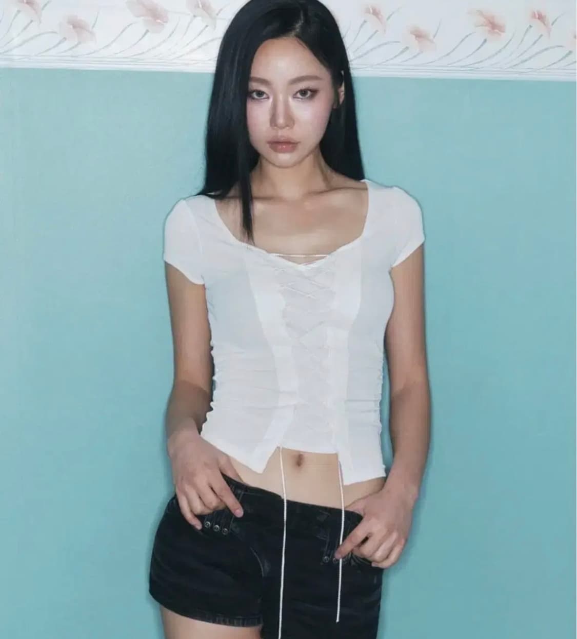 플노팔 Heren Corset Short Sleeve Top 상품이미지1