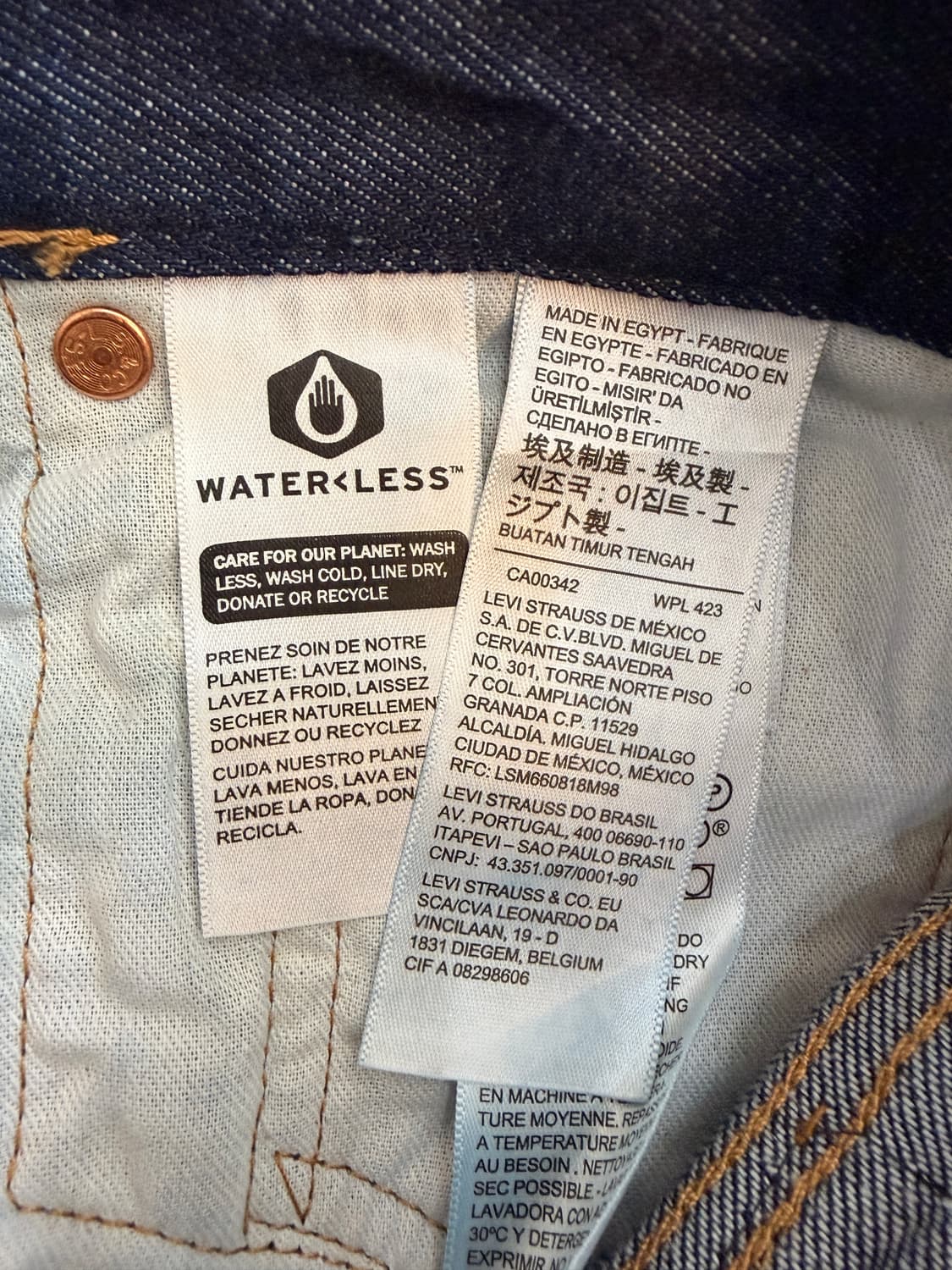 [36->34] 리바이스 501 진청 데님 상품이미지3