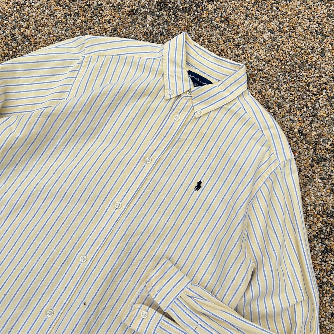 폴로 랄프로렌 옐로우 스트라이프 셔츠 상품이미지2