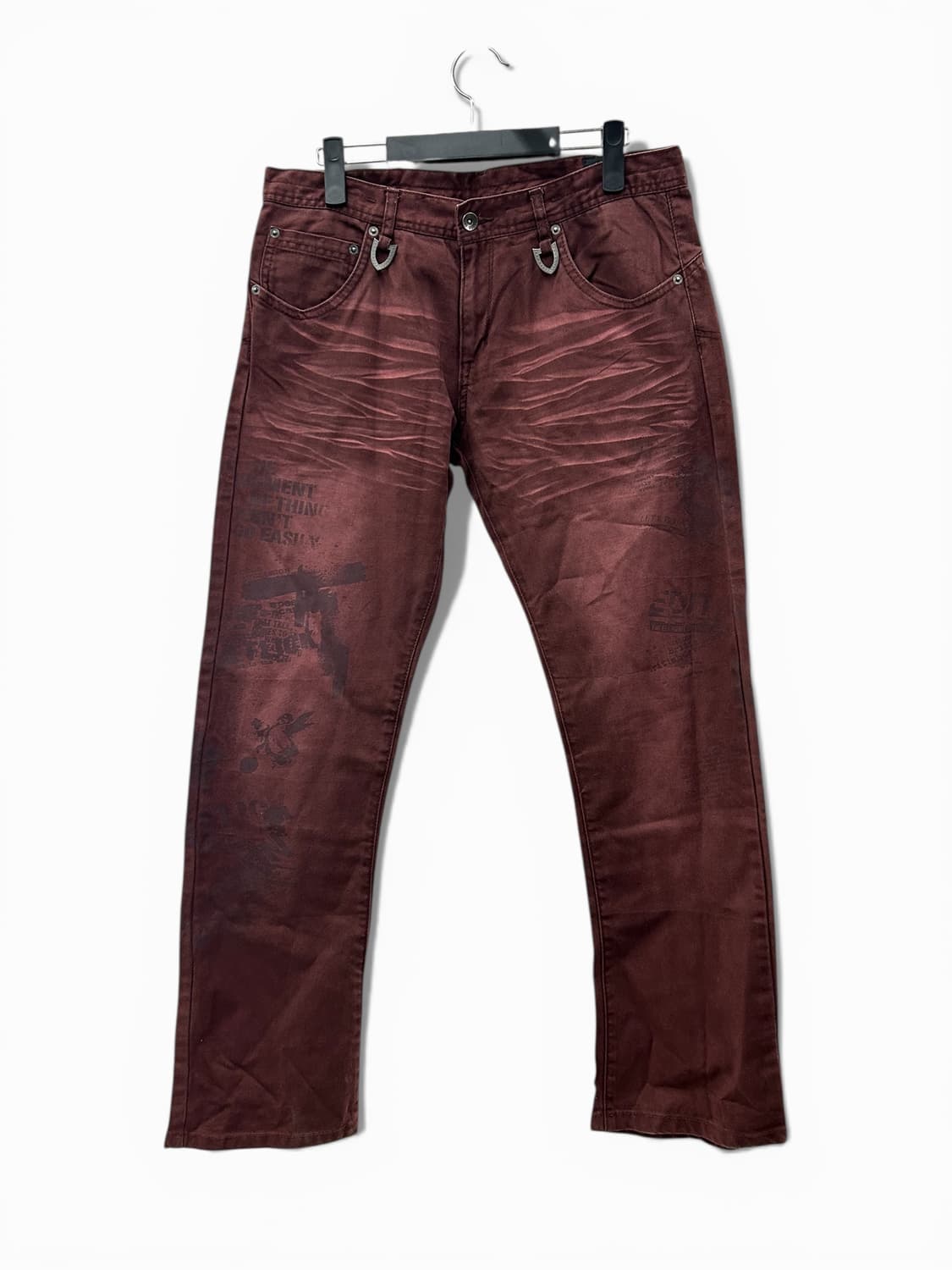 Semantic Design(세만틱 디자인) 버건디 팬츠 상품이미지1