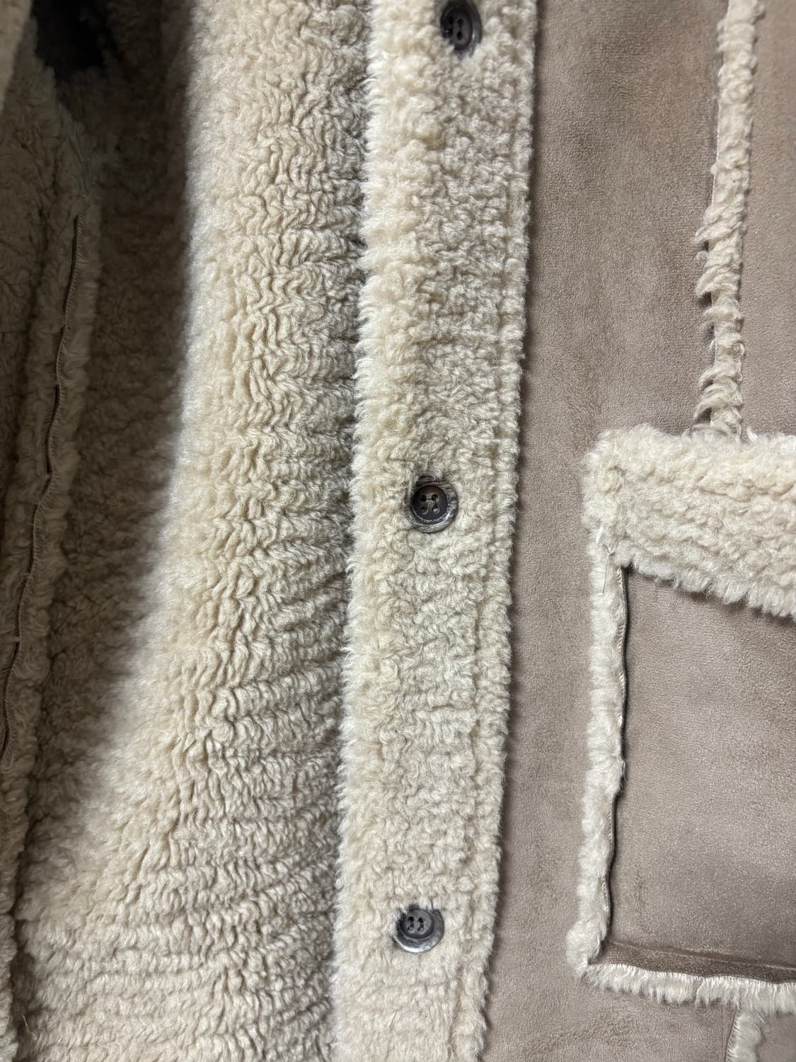 퍼 무스탕 코트 상품이미지3