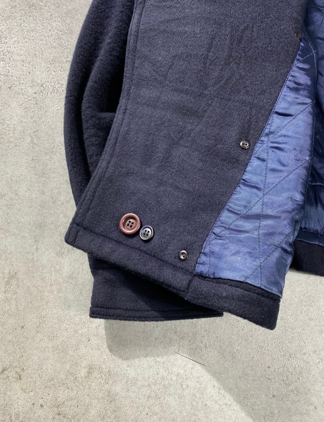 80s fransoise homme 아카이브 네이비 울자켓 m 상품이미지5