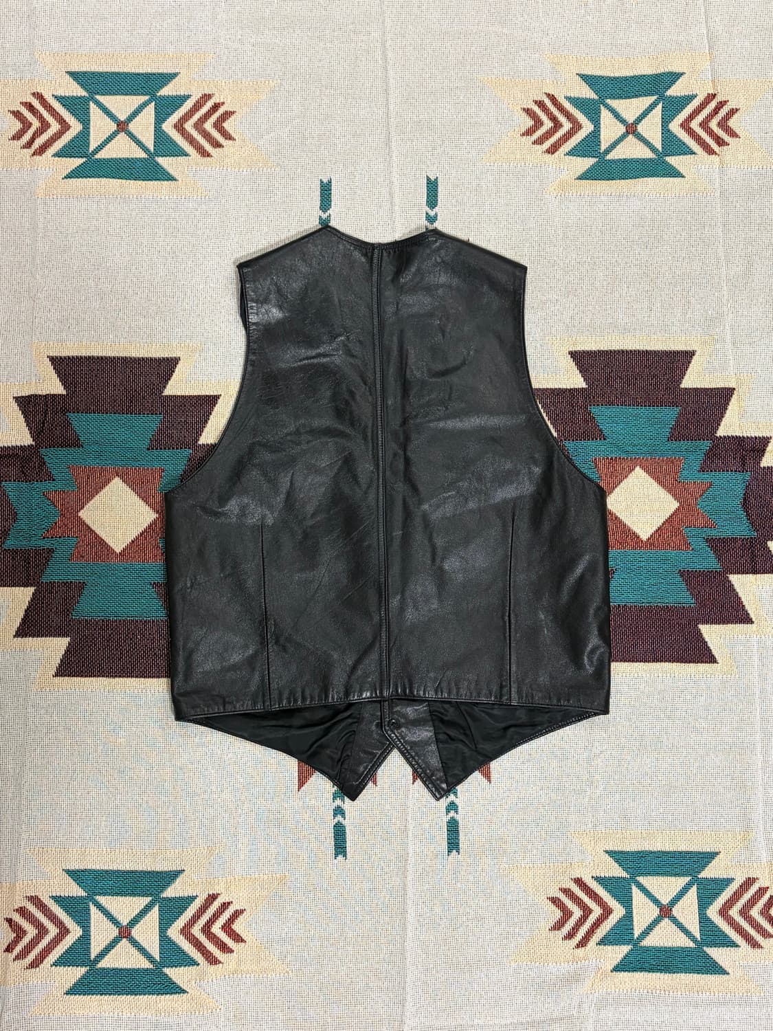 Real leather ruby western dressy vest 상품이미지4