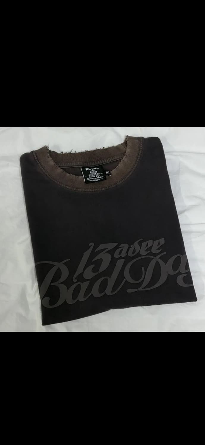 badee 배디 데미지 반팔 티셔츠 차콜 상품이미지3