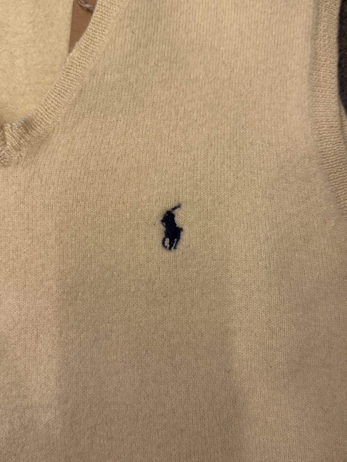 폴로 랄프로렌 옐로우 니트 조끼 M 상품이미지3