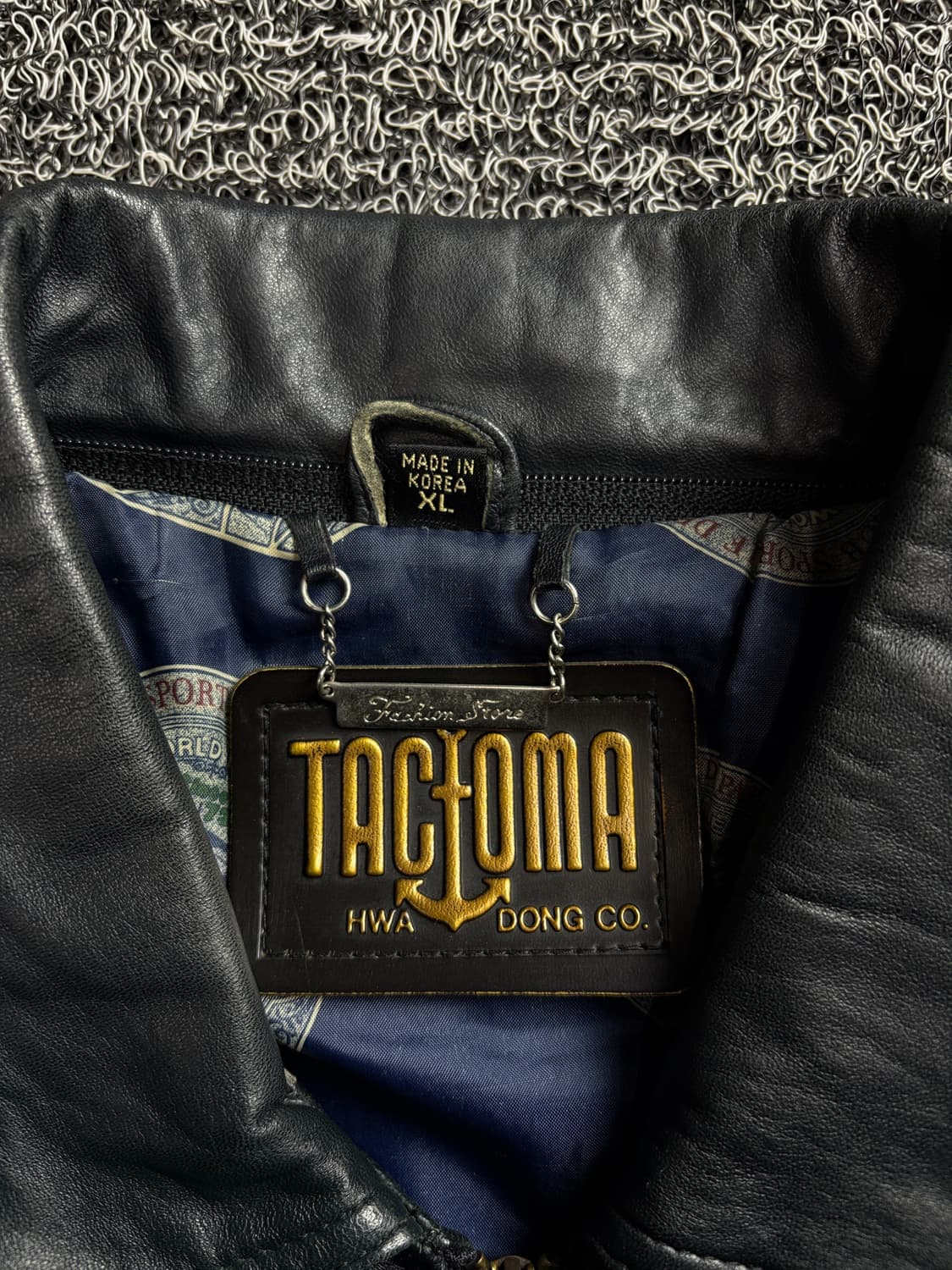 90s TACOMA 아카이브 램스킨 봄버 가죽 자켓 1769 상품이미지3