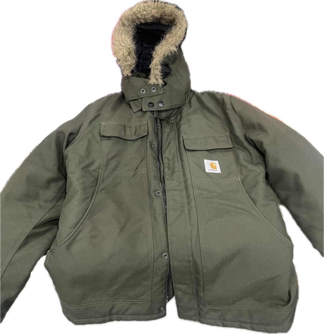 칼하트 wip 워크자켓 아크틱 자켓 100 사이즈 카키색 상품이미지6