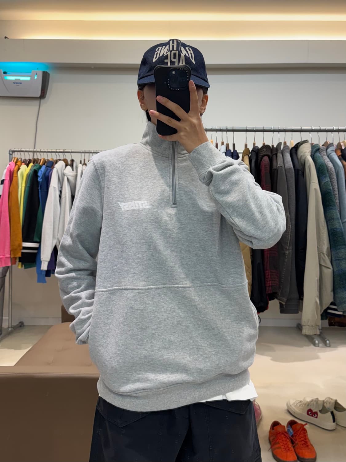 스투시 반집업 맨투맨 상품이미지6