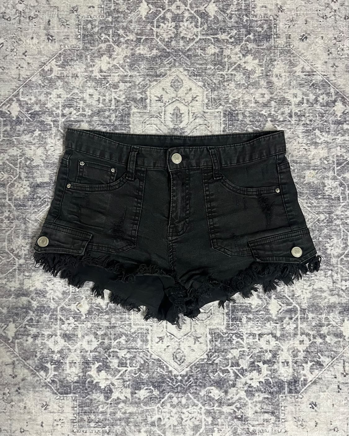 00's Dark Grunge damage short pants 상품이미지1