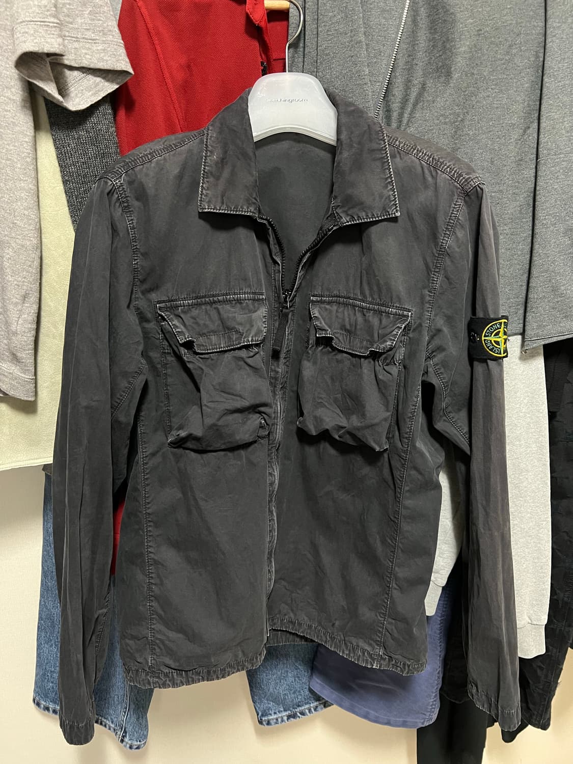 스톤아일랜드 올드이펙트 셔츠 자켓 상품이미지2