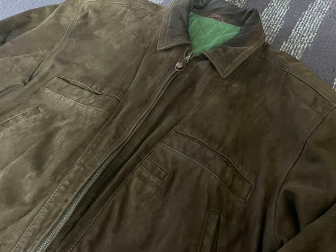 90s 80s 휴고보스 스웨이드 레더 자켓 라지 상품이미지4