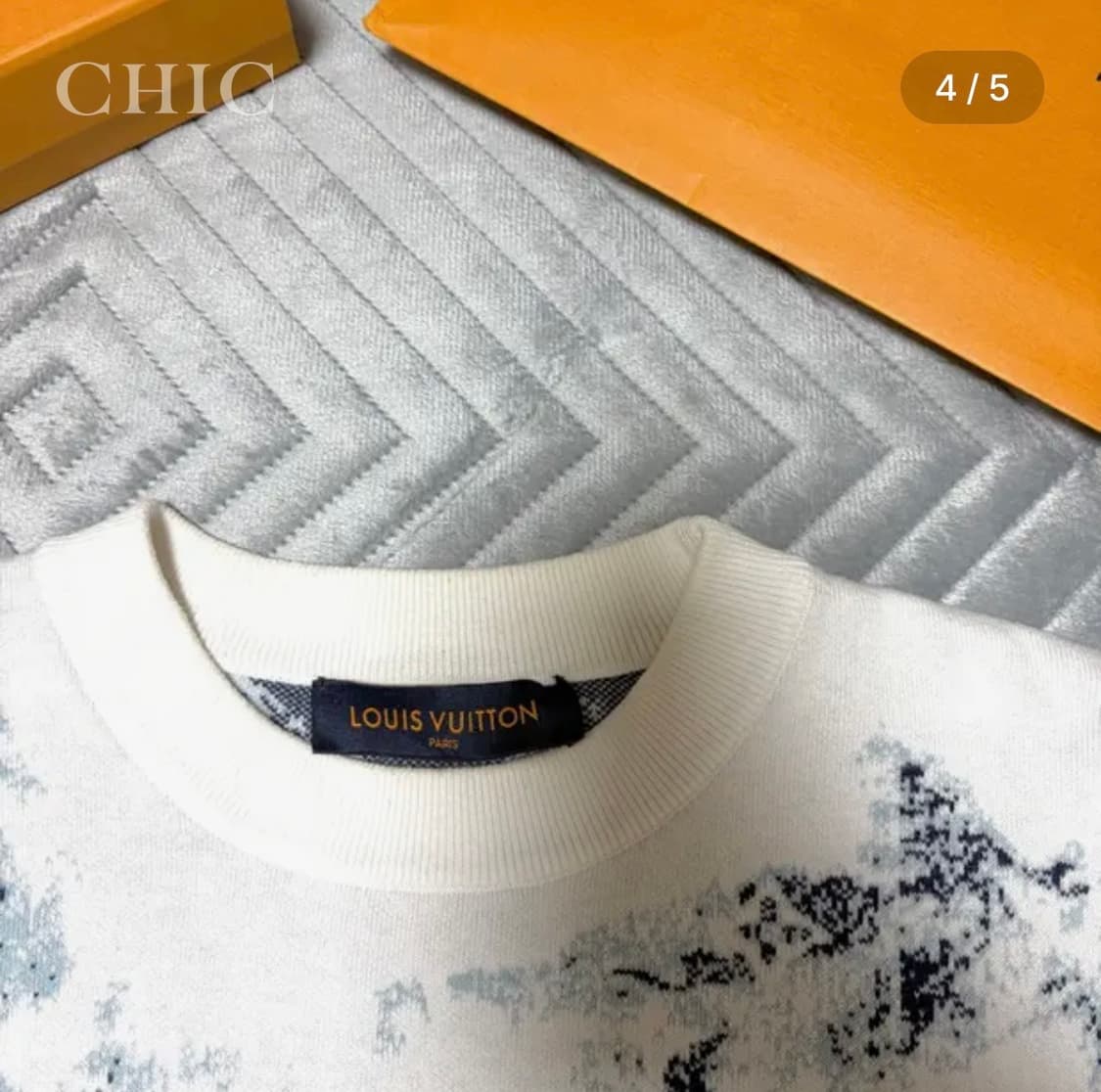 루이비통 모노그램 반다나 니트 (화이트, 한정판) 상품이미지4