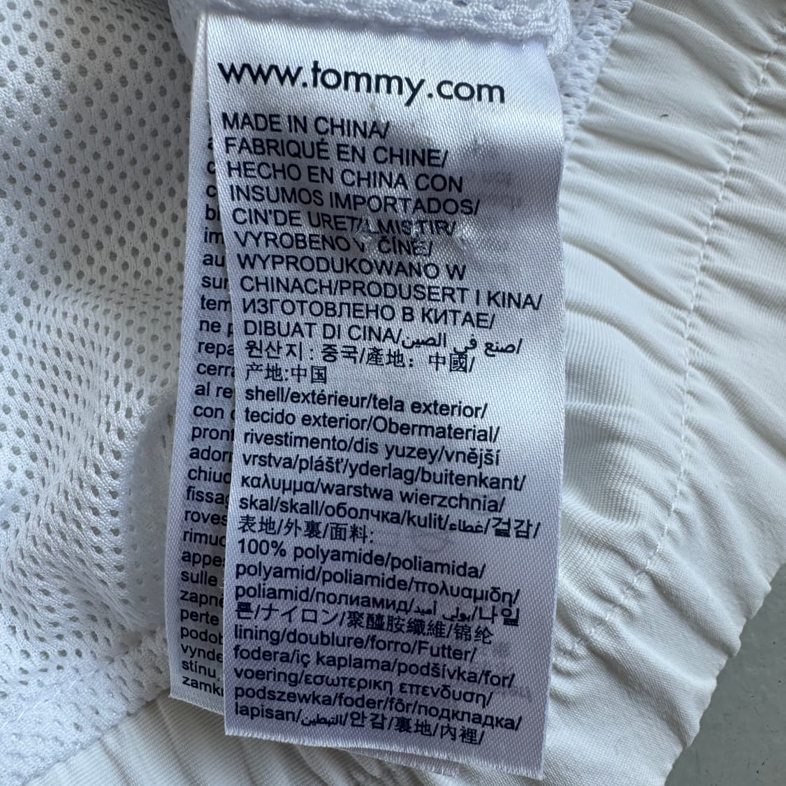 타미힐피거 쉘 바람막이 자켓 화이트 상품이미지7