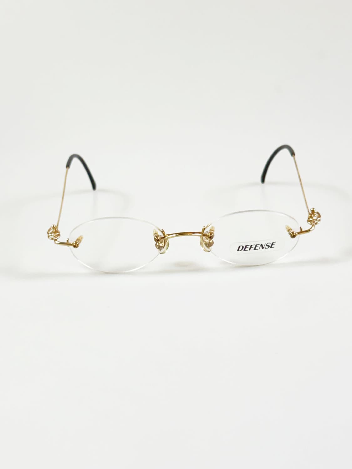 DEFENSE 무테 오벌 골드 메탈 빈티지 안경 상품이미지2
