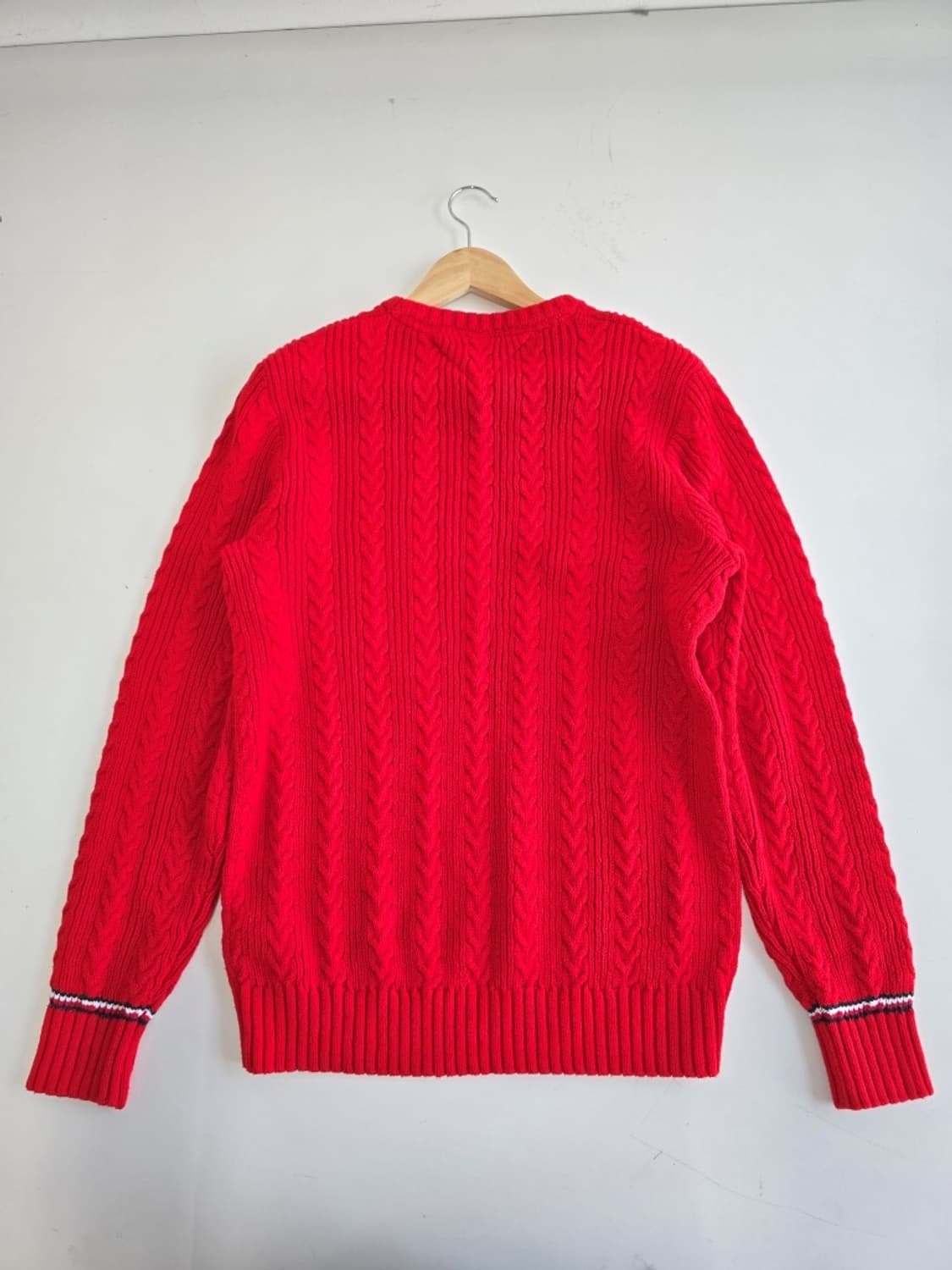 타미힐피거 케이블 스웨터 레드 (키즈 176) 상품이미지2