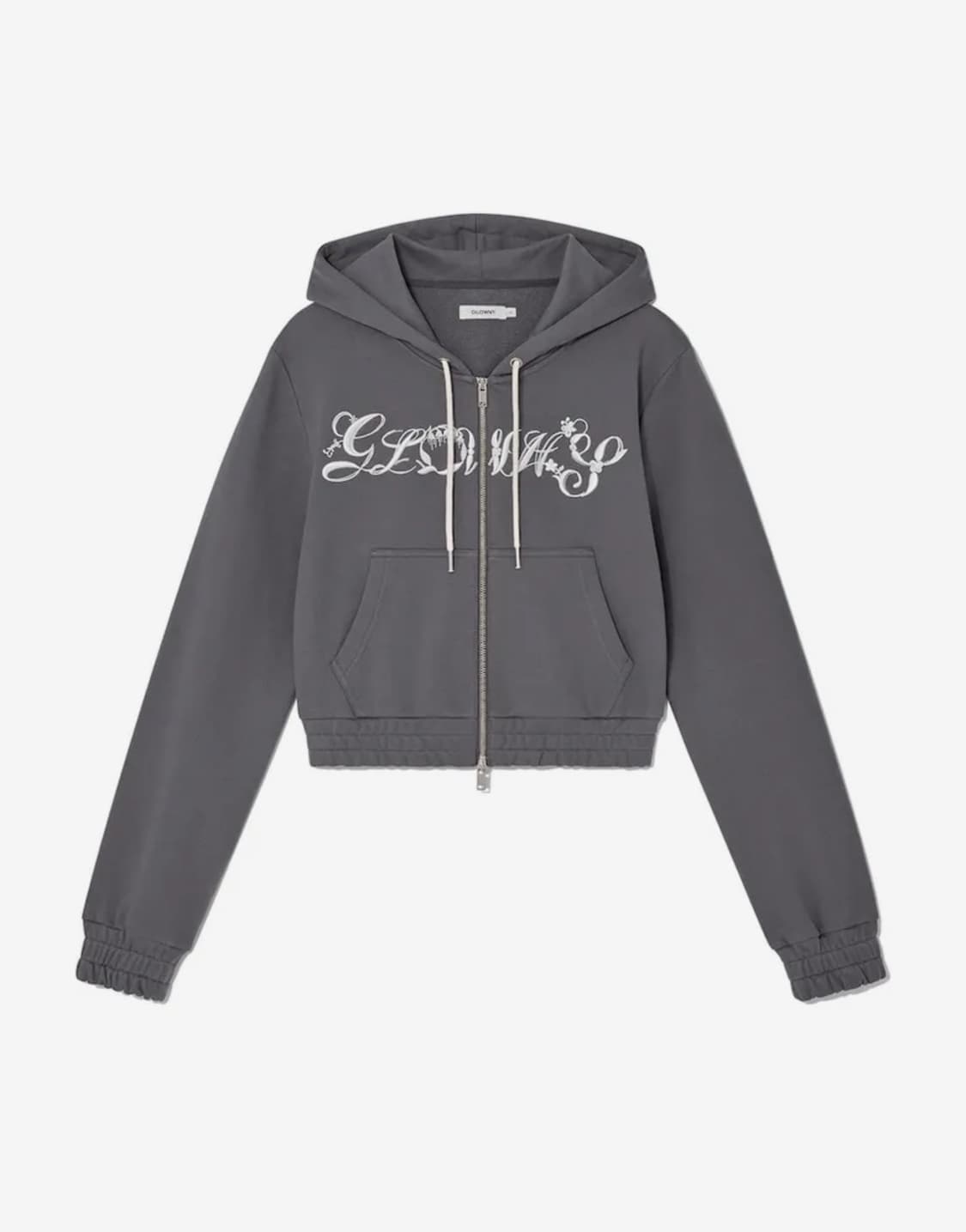 글로니 BONNIE CROP ZIP UP (CHARCOAL) 상품이미지1