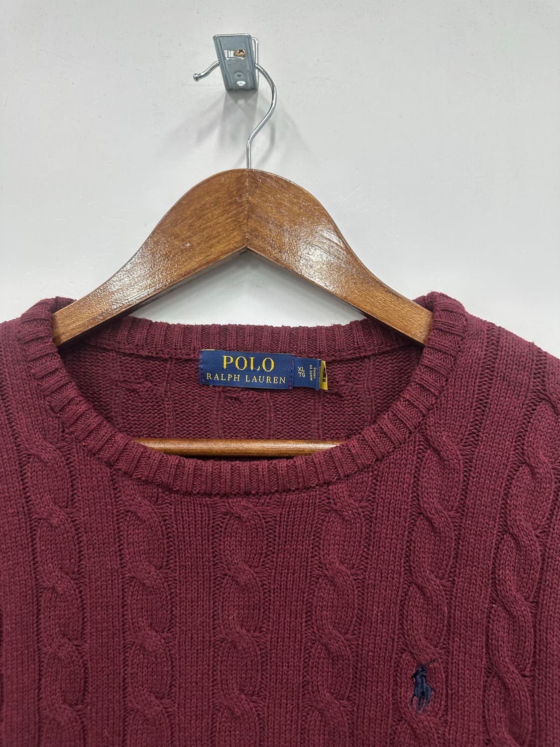 폴로 버건디 니트  상품이미지2