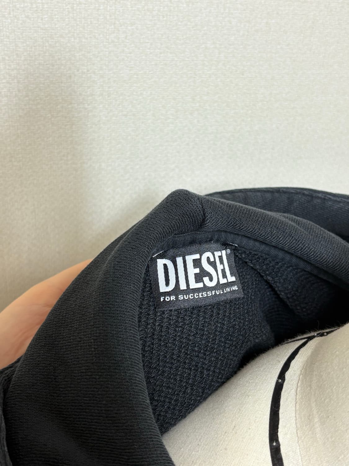 디젤 diesel 빅 펄 로고 후드티 M 상품이미지5