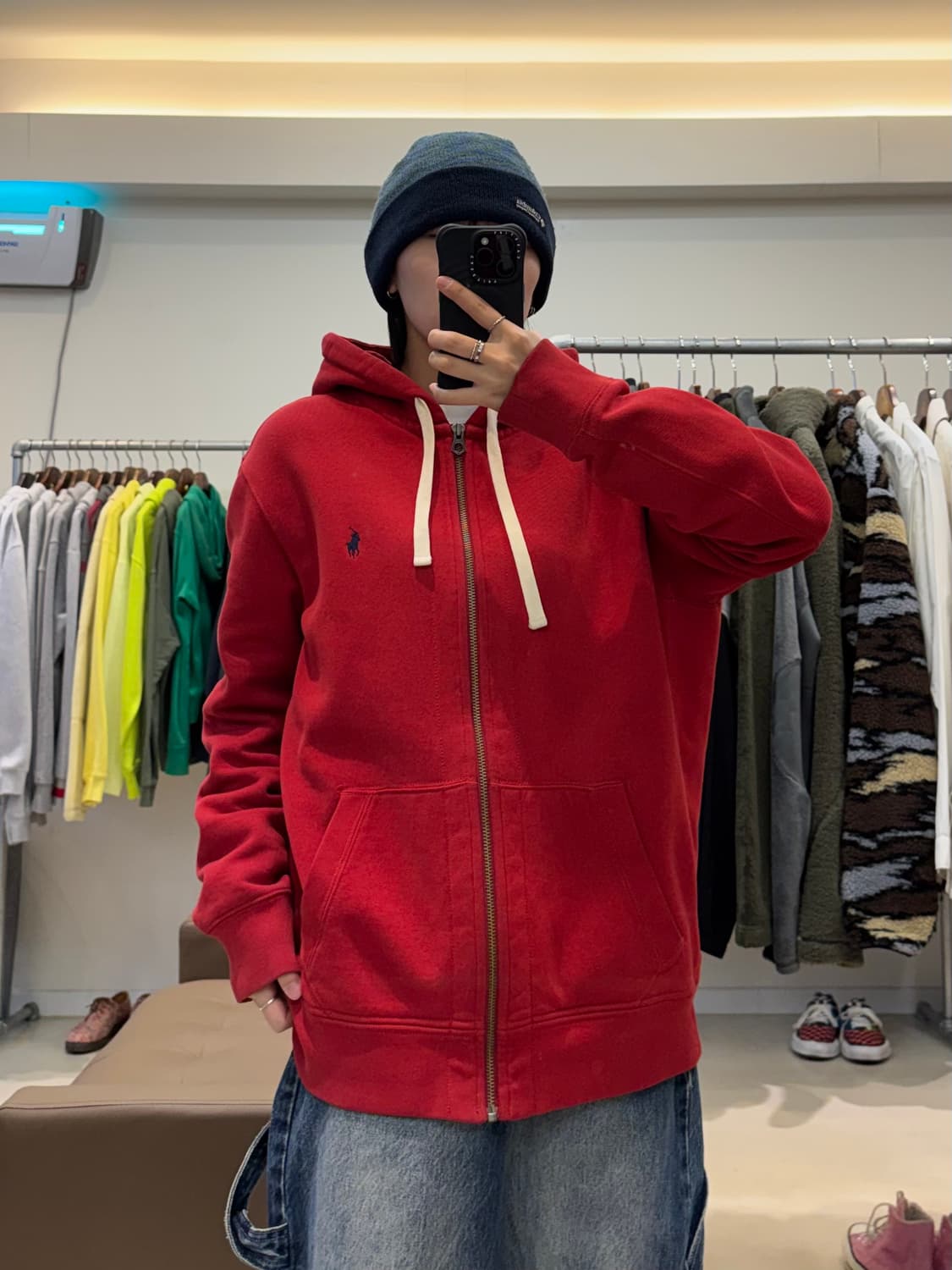 폴로 랄프로렌 와플 후드집업 상품이미지6