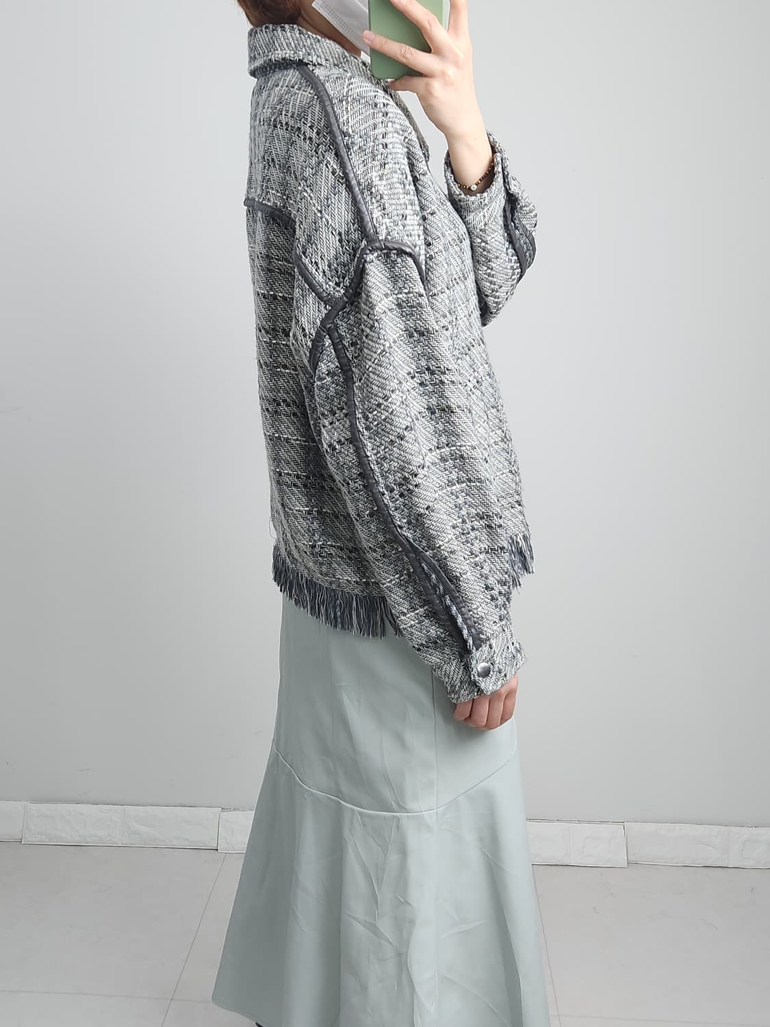 트위드 수술 자켓 상품이미지4