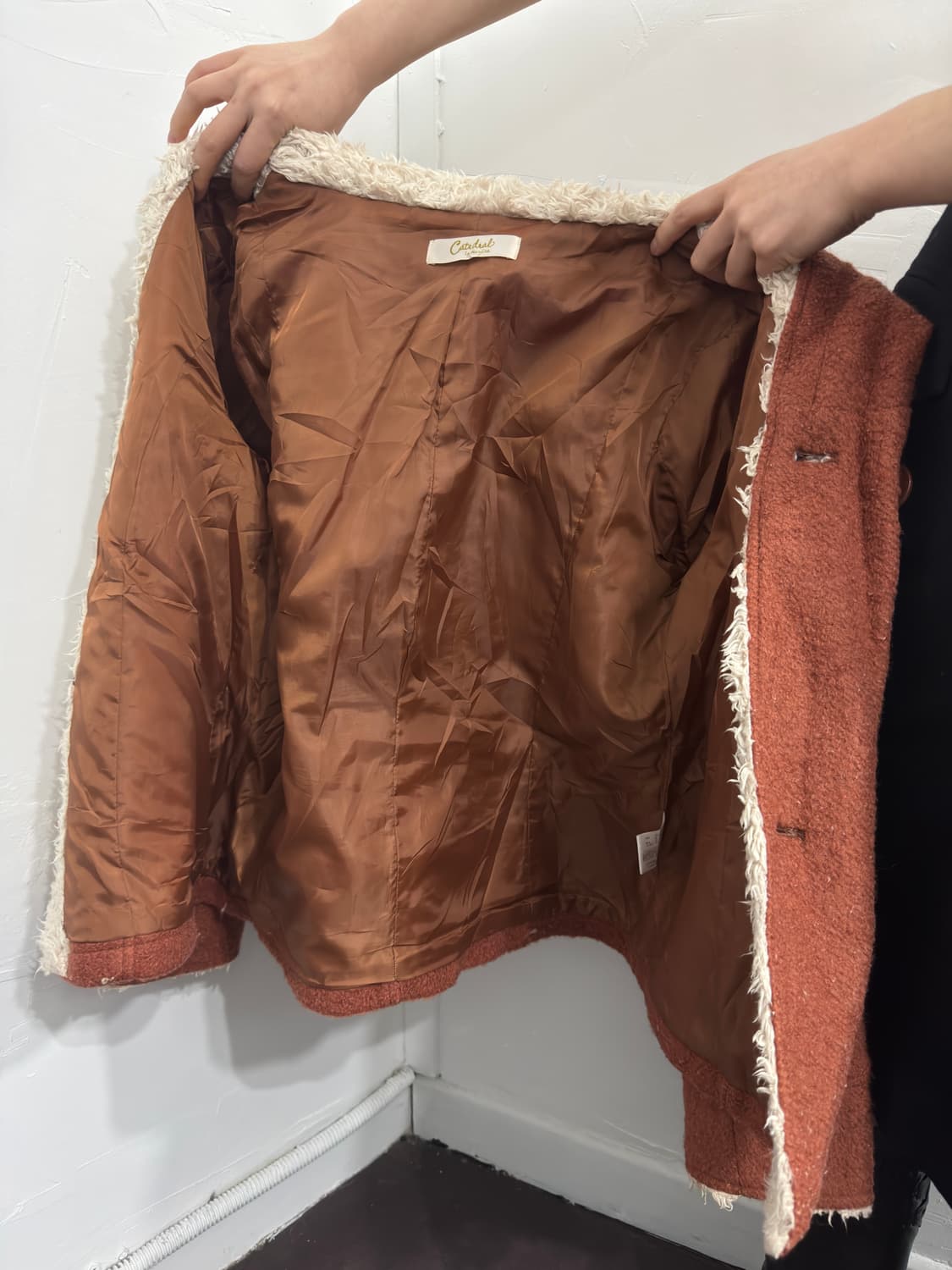 orange hood wool jacket 상품이미지6