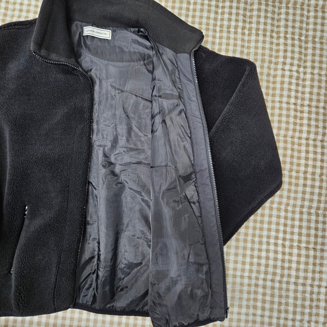 라퍼지스토어 오버핏 플리츠 집업자켓 남자100 상품이미지5