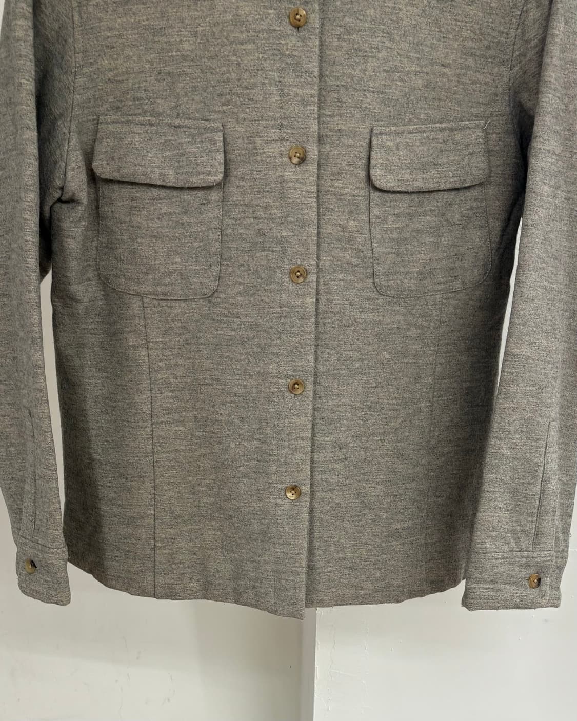 마가렛 호웰 멜란지 그레이 셔츠 자켓 상품이미지5