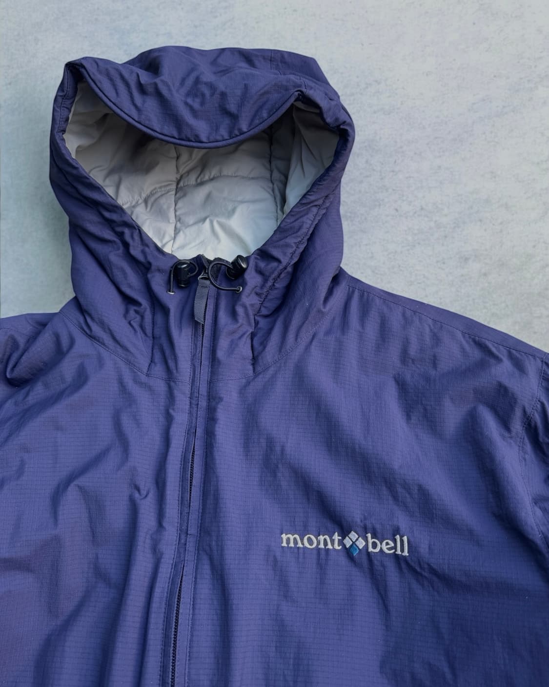 90s 올드 몽벨 립스탑 쉘 경량 패딩 자켓 상품이미지2